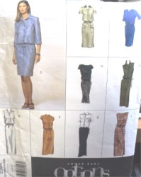 2394 EZ PULLOVR BLOUSON SLVS OR NOT DRESS LENGTHS PATTERN 6-10